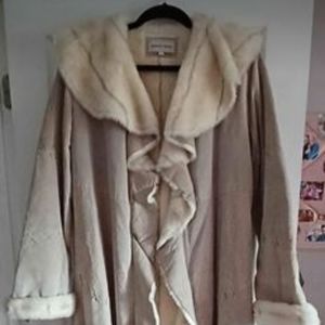 Venus Beige Boho Coat Long